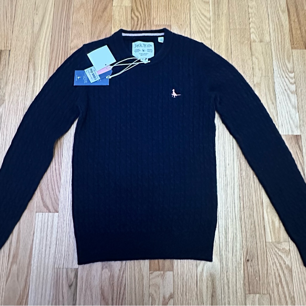 Jack Wills Woman's Navy Crewneck Sweater